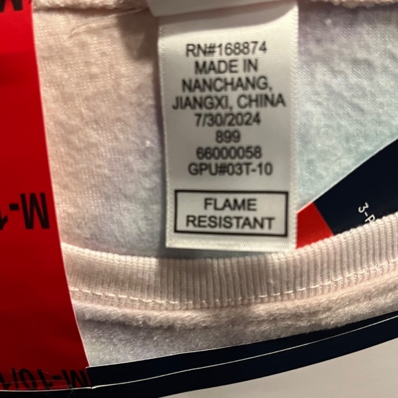 Lands' End Girl's 3 Pc Pajamas Robe Top Bottom Flame Resistant Set Size L 14-16 - Picture 8 of 9